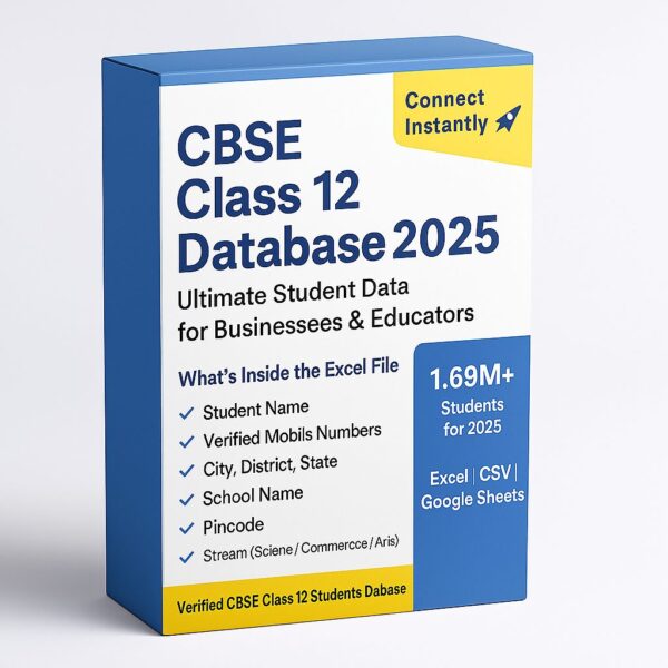 CBSE Class 12 Database 2025
