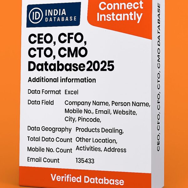 CEO, CFO, CTO, CMO Database 2025