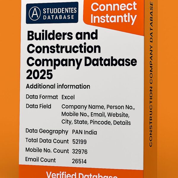 Builders and Construction Company Database 2025
