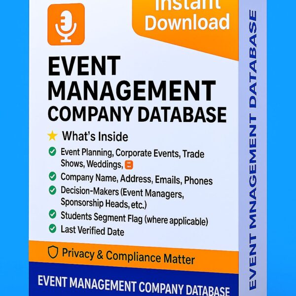 Event Management Company Database 2025