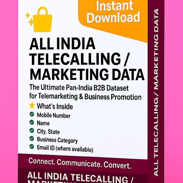 All India Telecalling / Marketing Data 2025