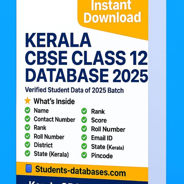 Kerala CBSE Class 12 Database 2025