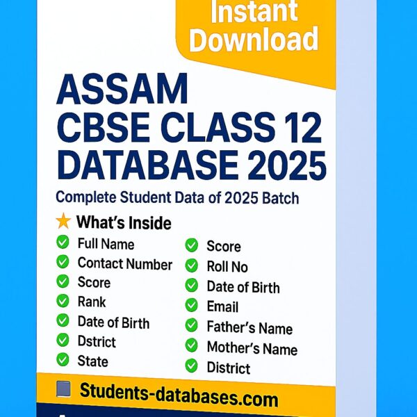 Assam CBSE Class 12 Database 2025