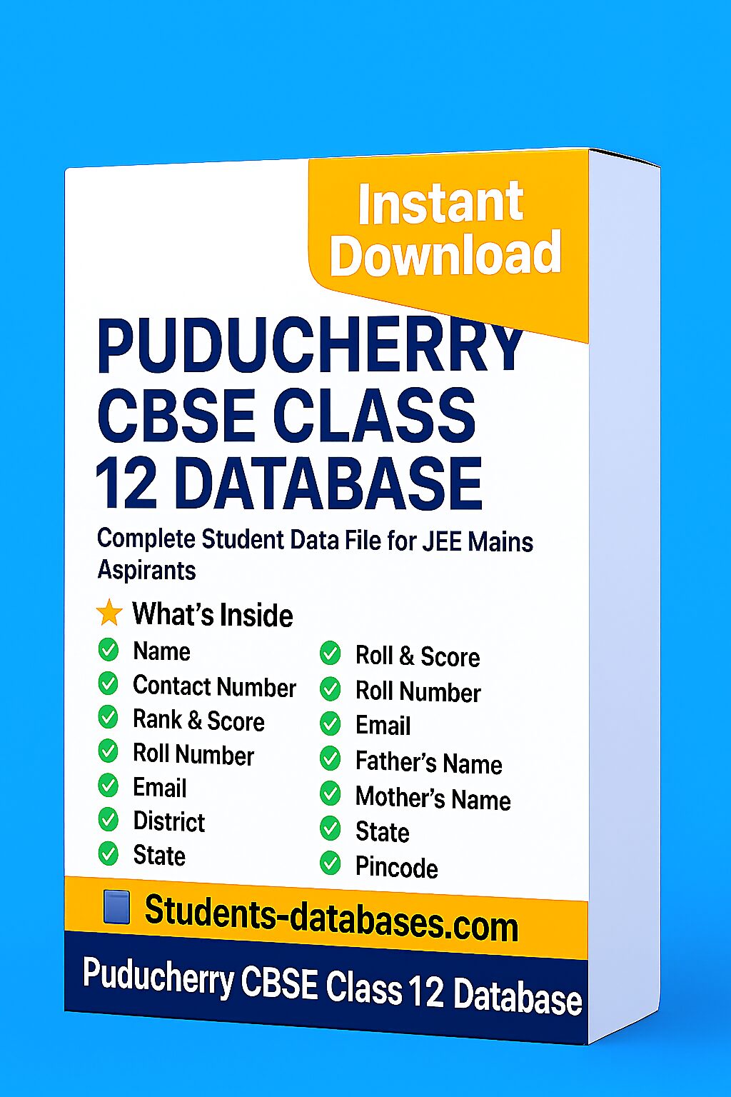 Puducherry CBSE Class 12 Database 2025 Puducherry CBSE Class 12 Database 2025 - Image 1