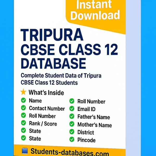 Tripura CBSE Class 12 Database 2025